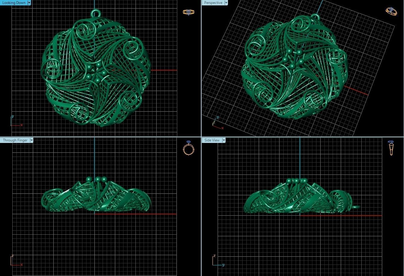 Pendant ultra vision  HSFZ-X 032-P 3D print model_1