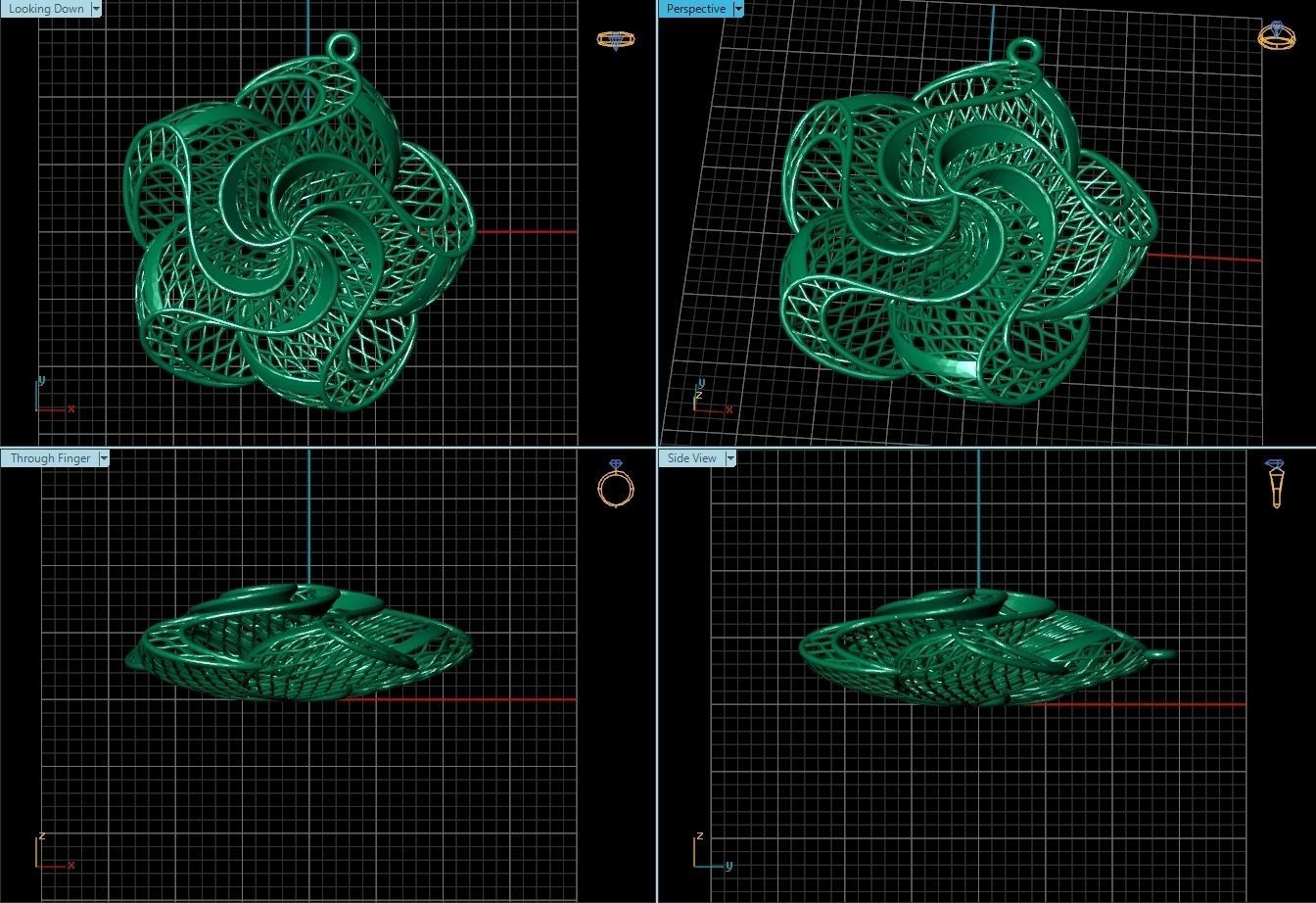 Pendant ultra vision  HSFZ-X 034-P 3D print model_1