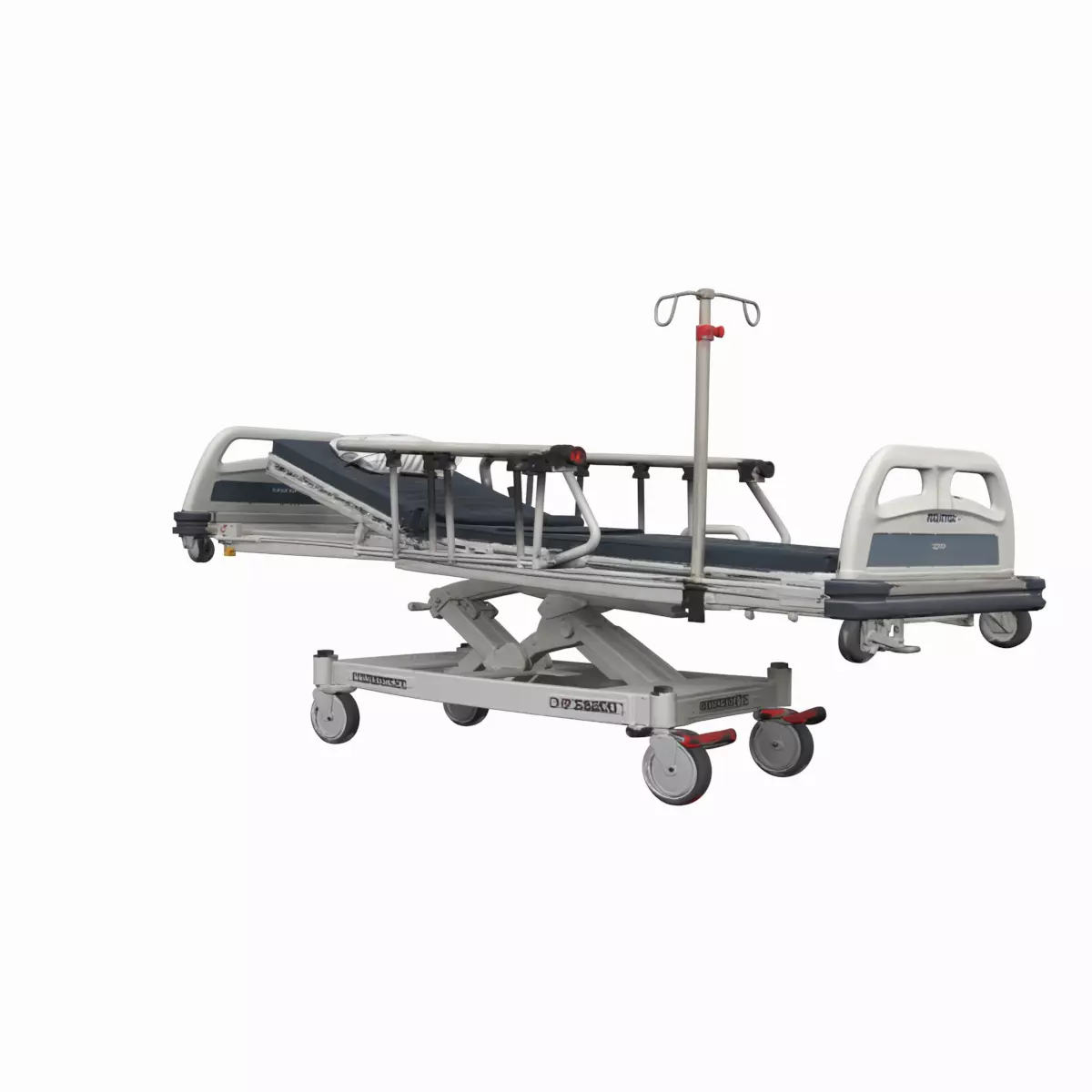 3D Model Hospital Bed Transport Gurney Hydraulic Lift 3D model