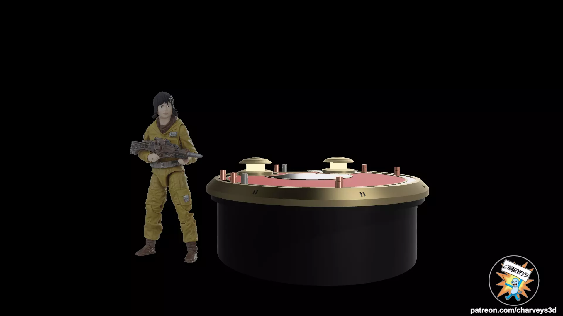 Star Wars Canto Bight Casino Table for 4 and 6 inch figures 3D print model