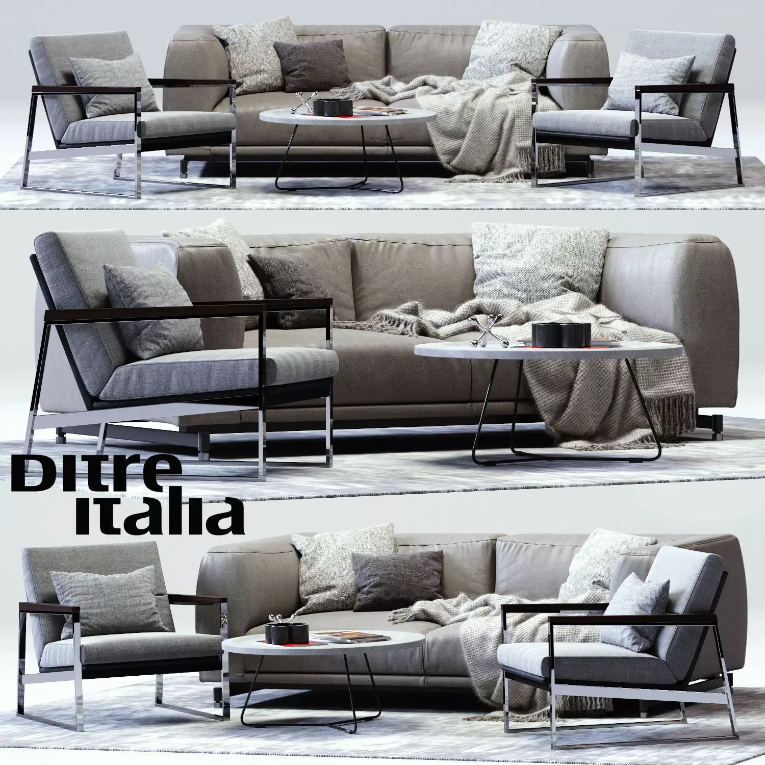 St Germain Sofa and Daytona Armchair 3D model