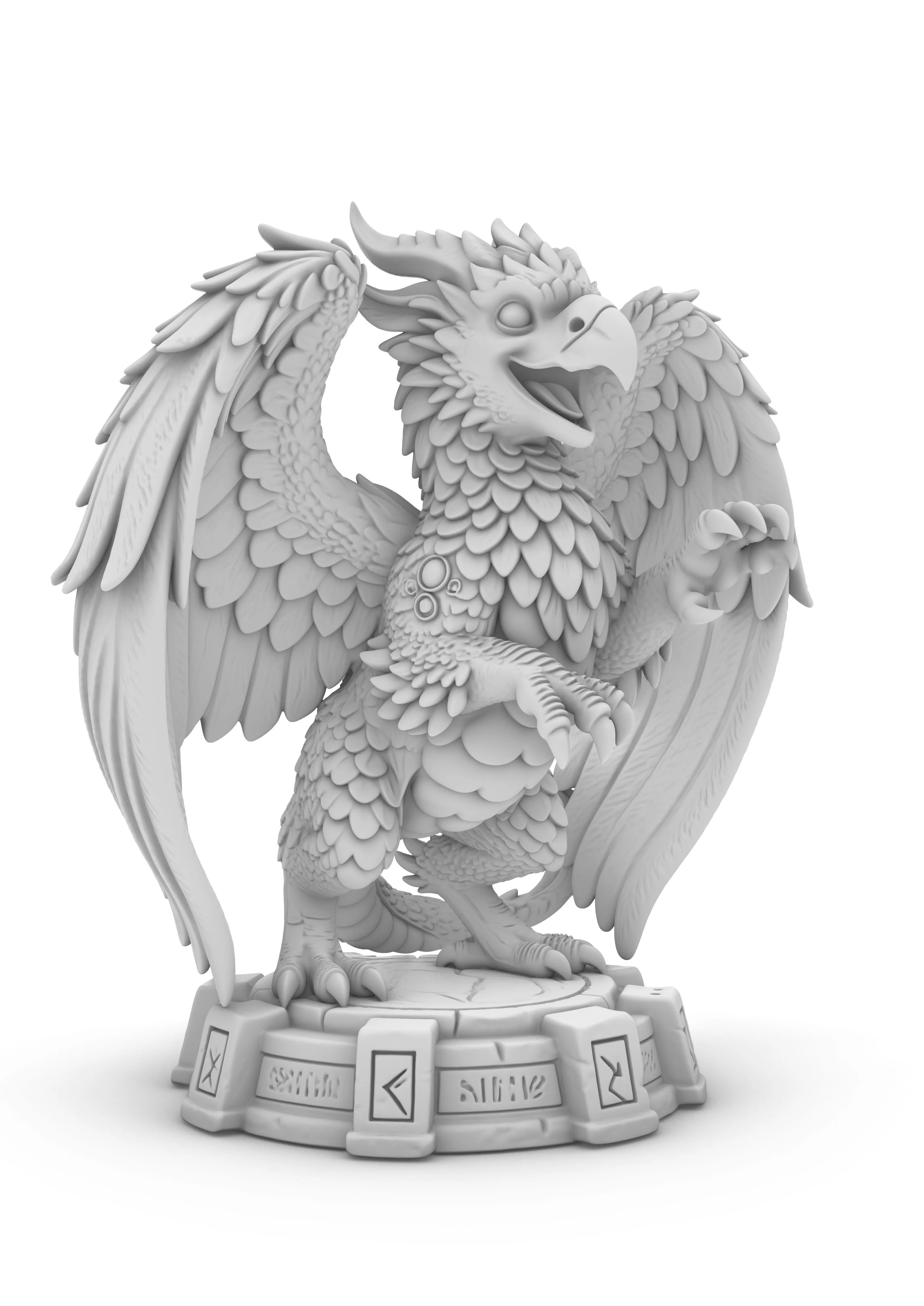 Ancient Griffin Guardian 3D print model