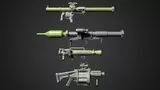 Rocket Launcher Collection RPG Bazooka M72 LAW Anti Tank Low-poly 3D model