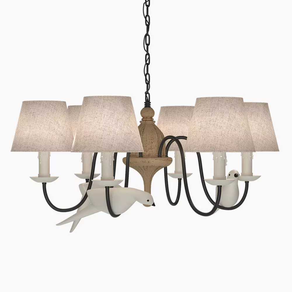 Bird Chandelier Norman  3D model_0