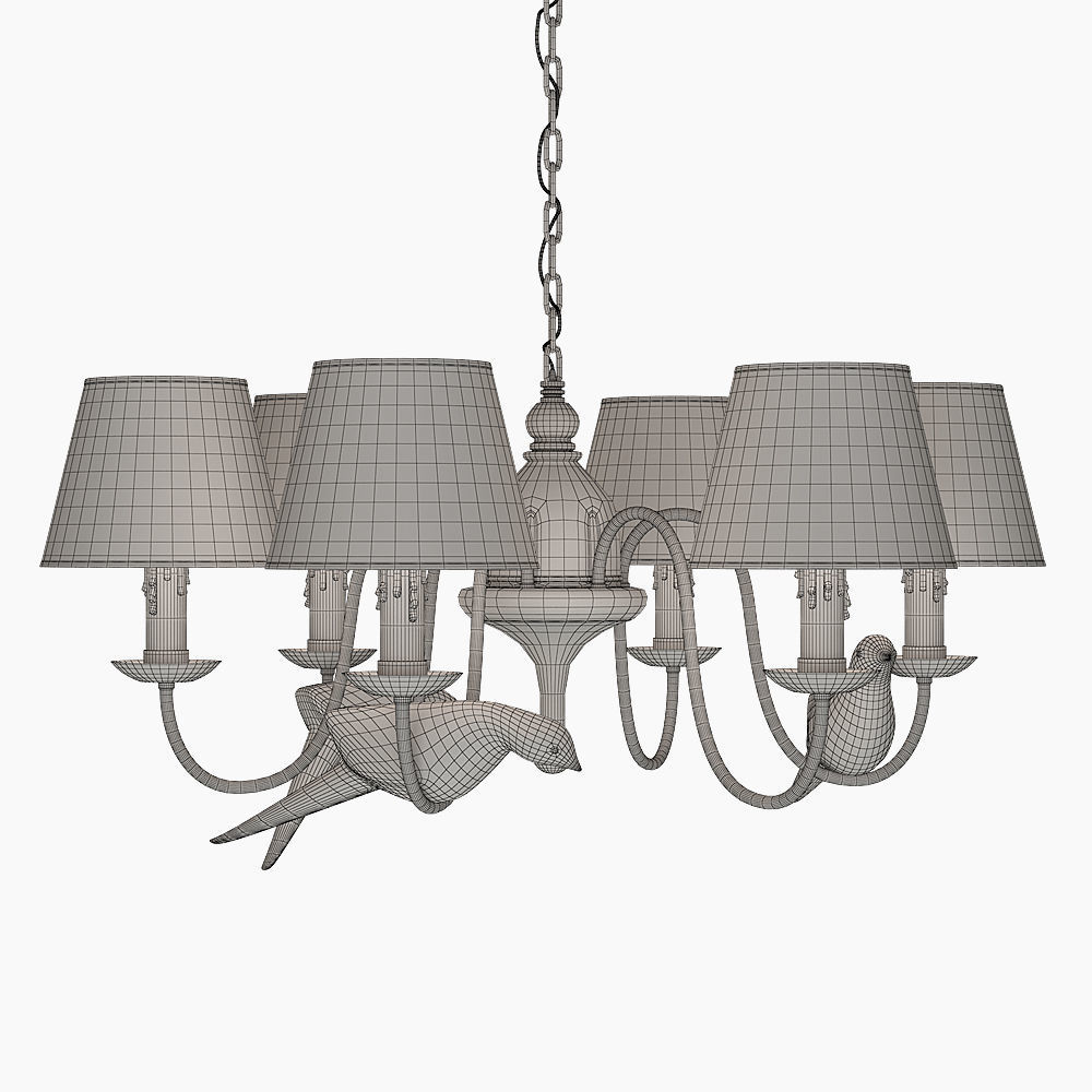 Bird Chandelier Norman  3D model_1