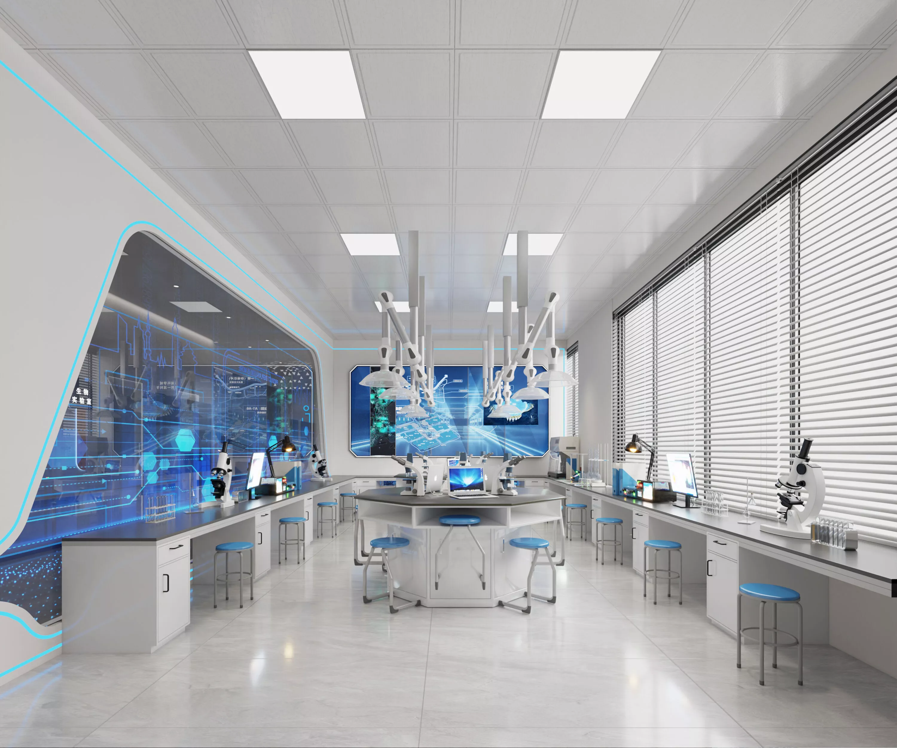 chemical laboratory-interior laboratory 3D model