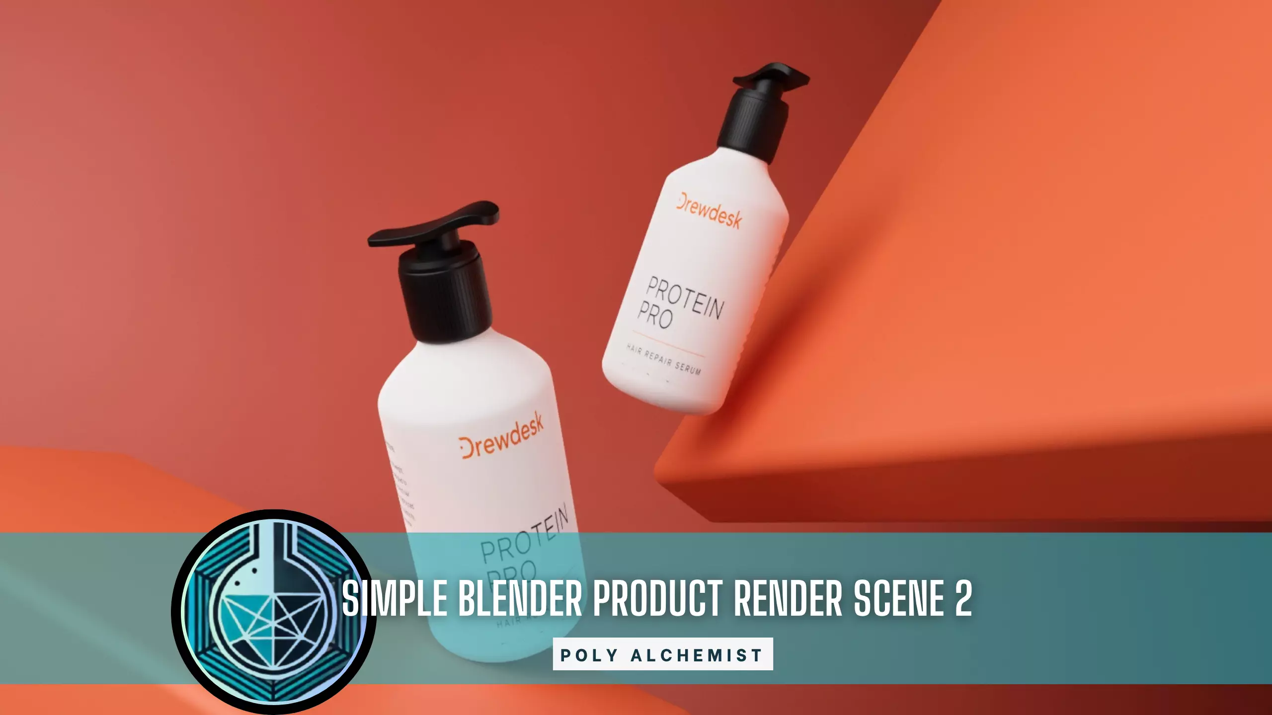 Simple Blender Product Render Scene 2 Low-poly 3D model