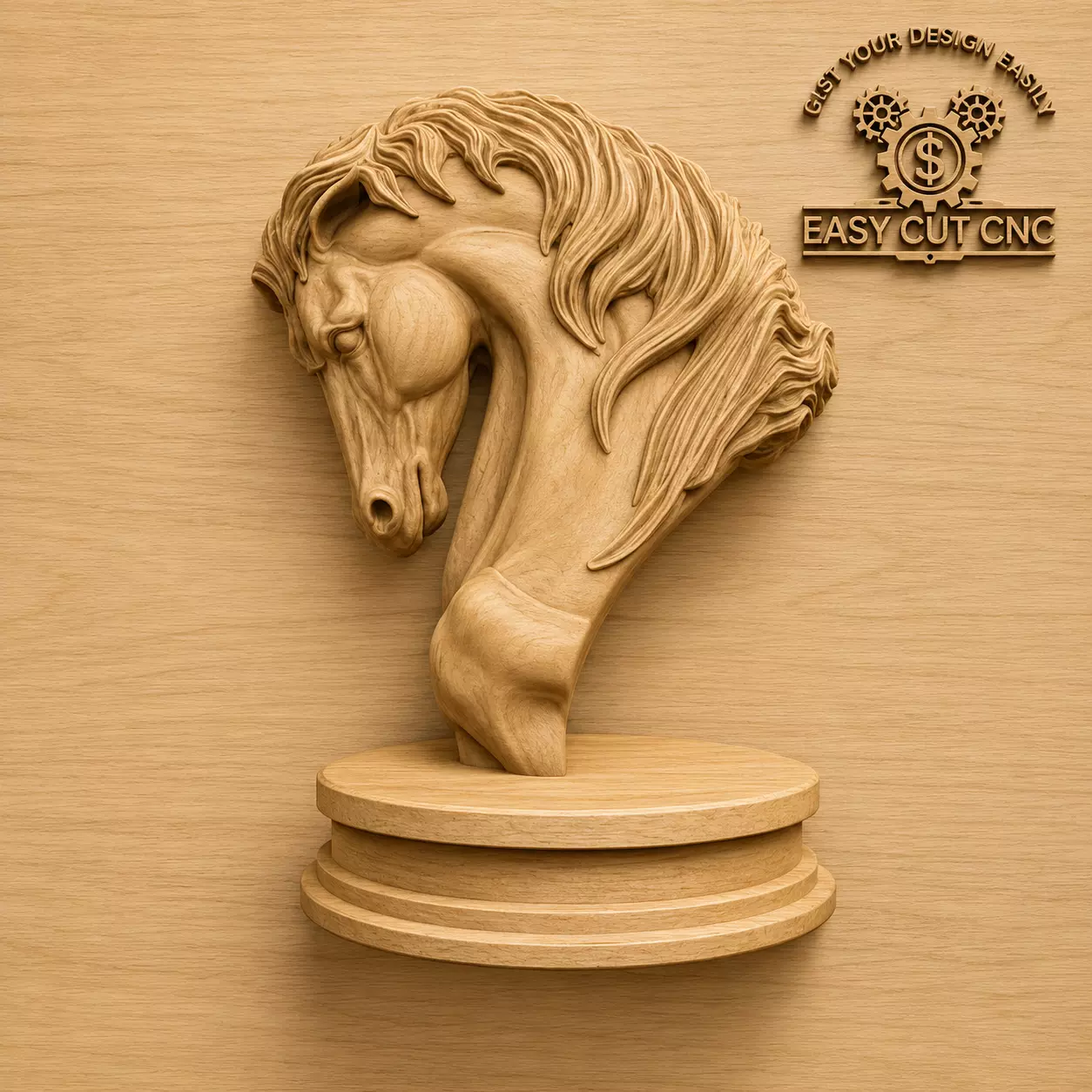 Horse Head Bust 3D Model 3D model