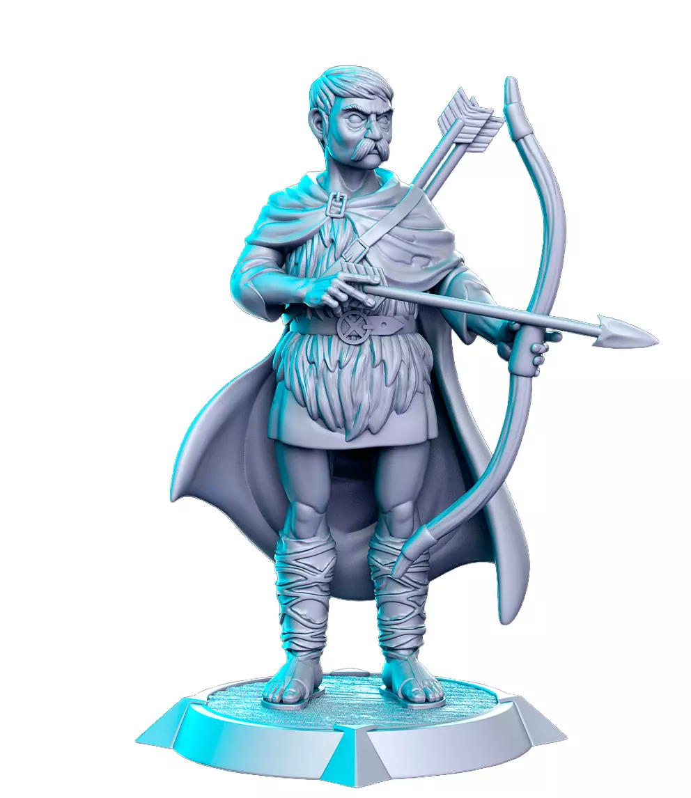 Bard The Guardsman Of Laketown 3D Print STL Miniature RPG 3D print model