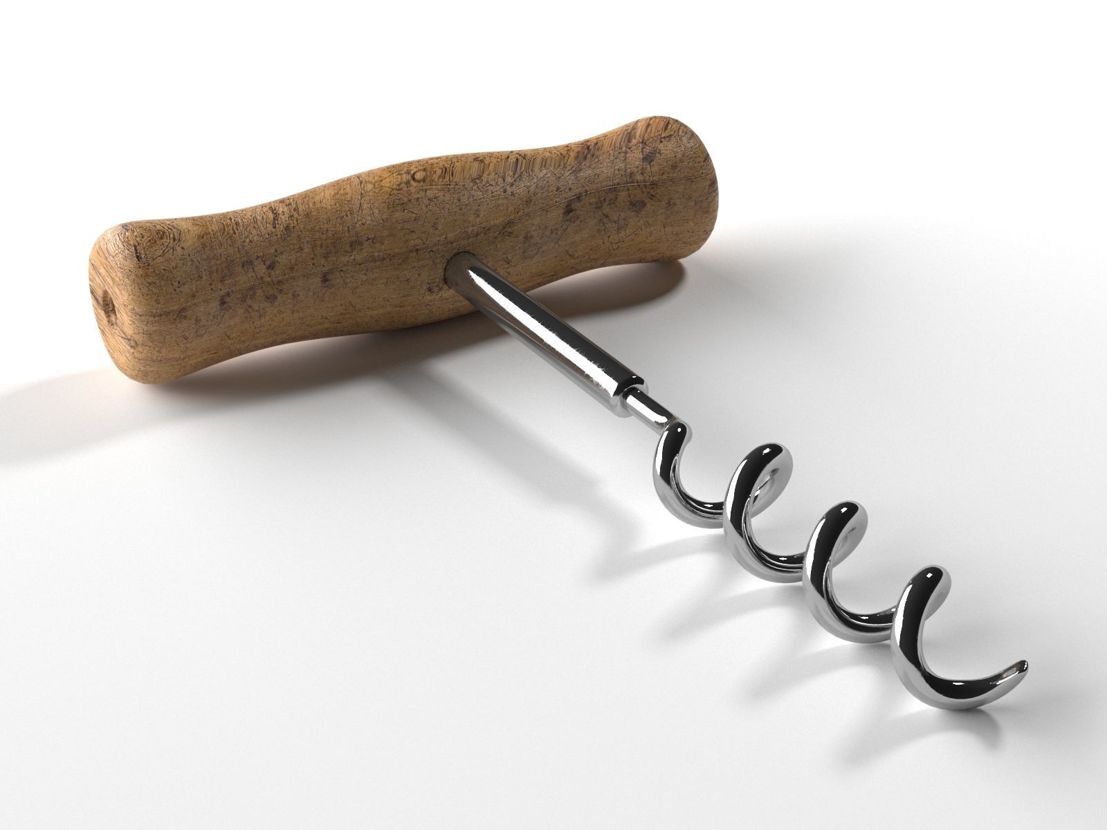 Corkscrew 3D model_1