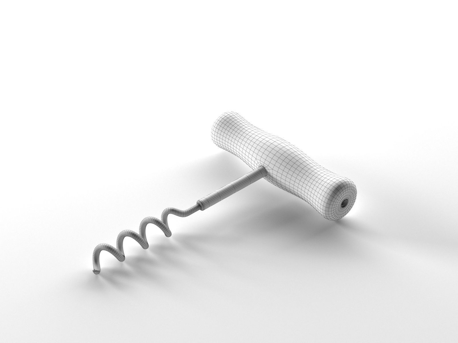 Corkscrew 3D model_3