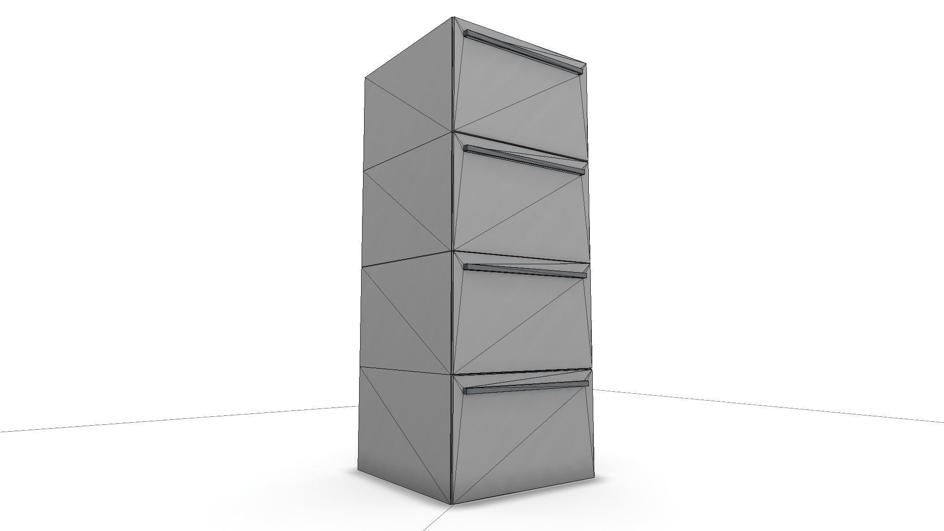 File Cabinet Small SHC Quick Office LM Low-poly 3D model_5