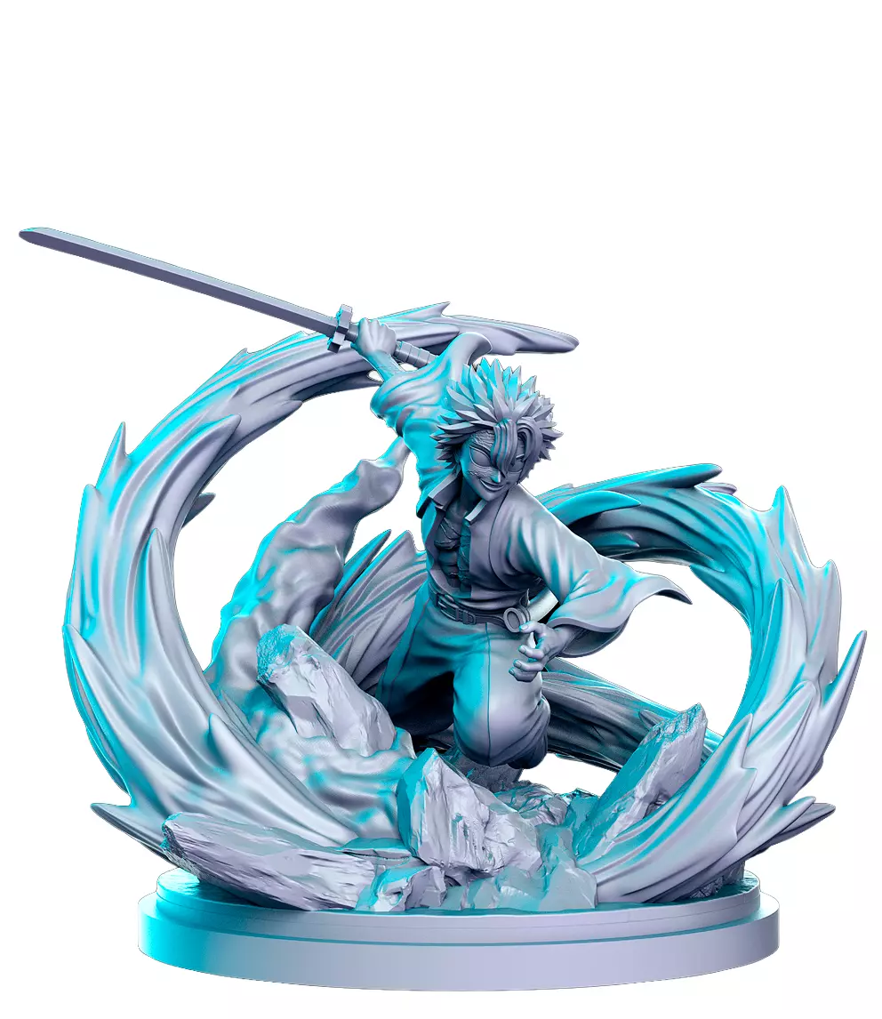 Sanemi 3D Print STL Miniature RPG 3D print model