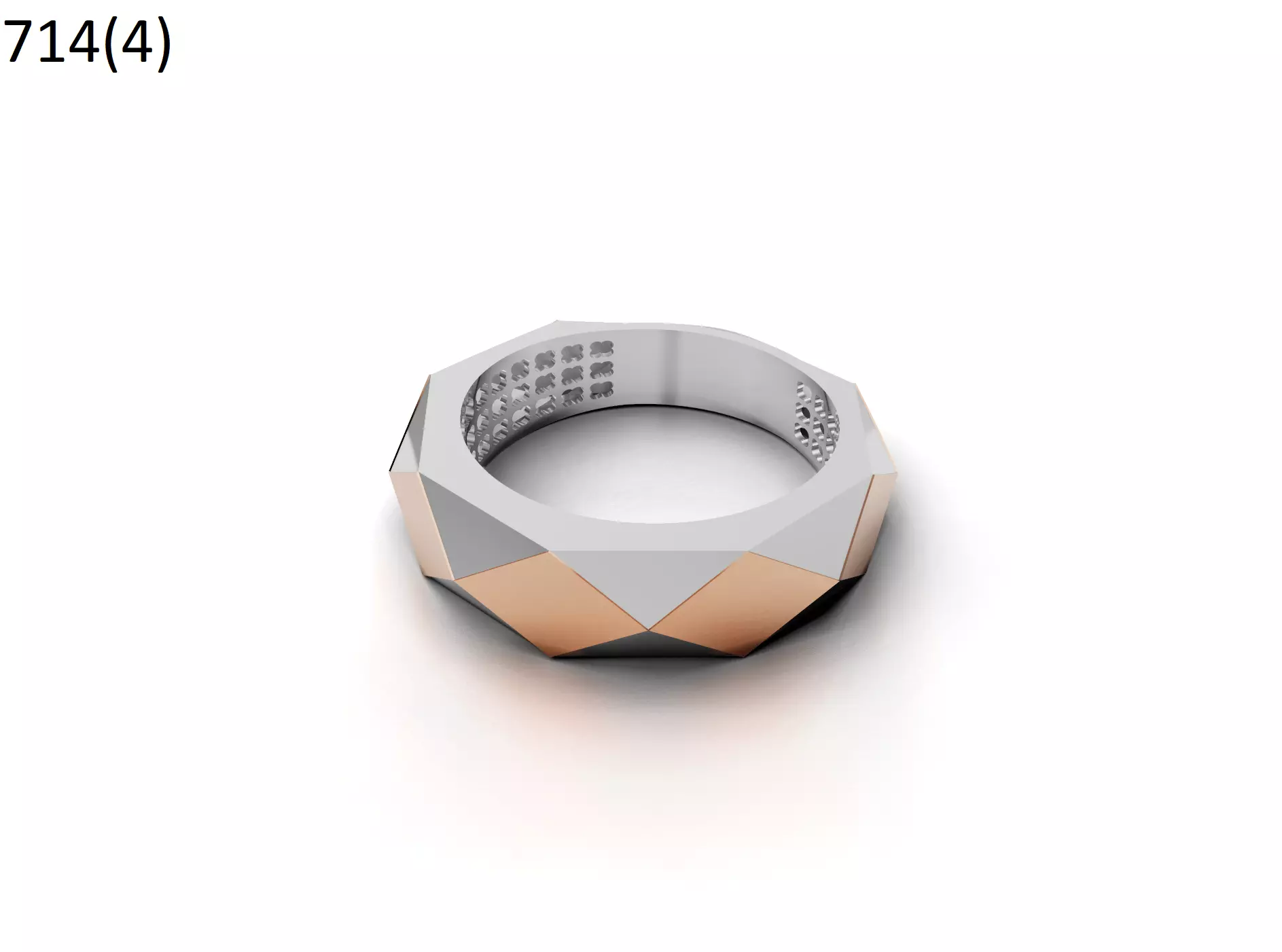 SILVER AND GOLD RING 3D print model