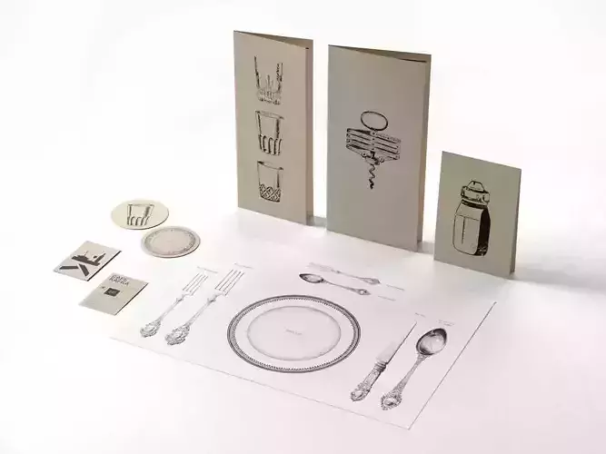 Cafe Kafka Menu 3D model