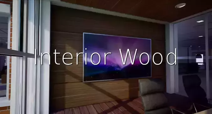 Interior Wood SHC Quick Office LM Low-poly 3D model