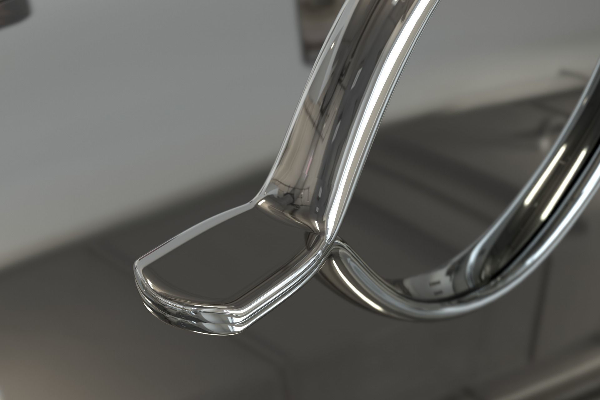 Photorealistic  Brushed Stainless Steel Cooking Pot 3D model_5