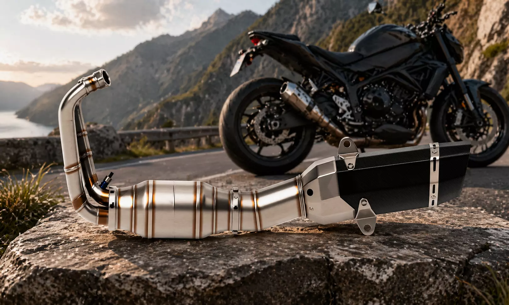 Performance Motorcycle Exhaust Pipe Model 3D model