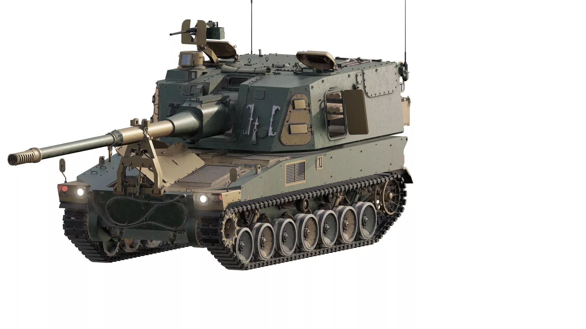 Type 99 155 mm self-propelled howitzer 3D model