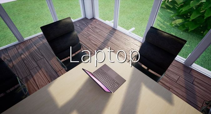 Laptop SHC Quick Office LM Low-poly 3D model