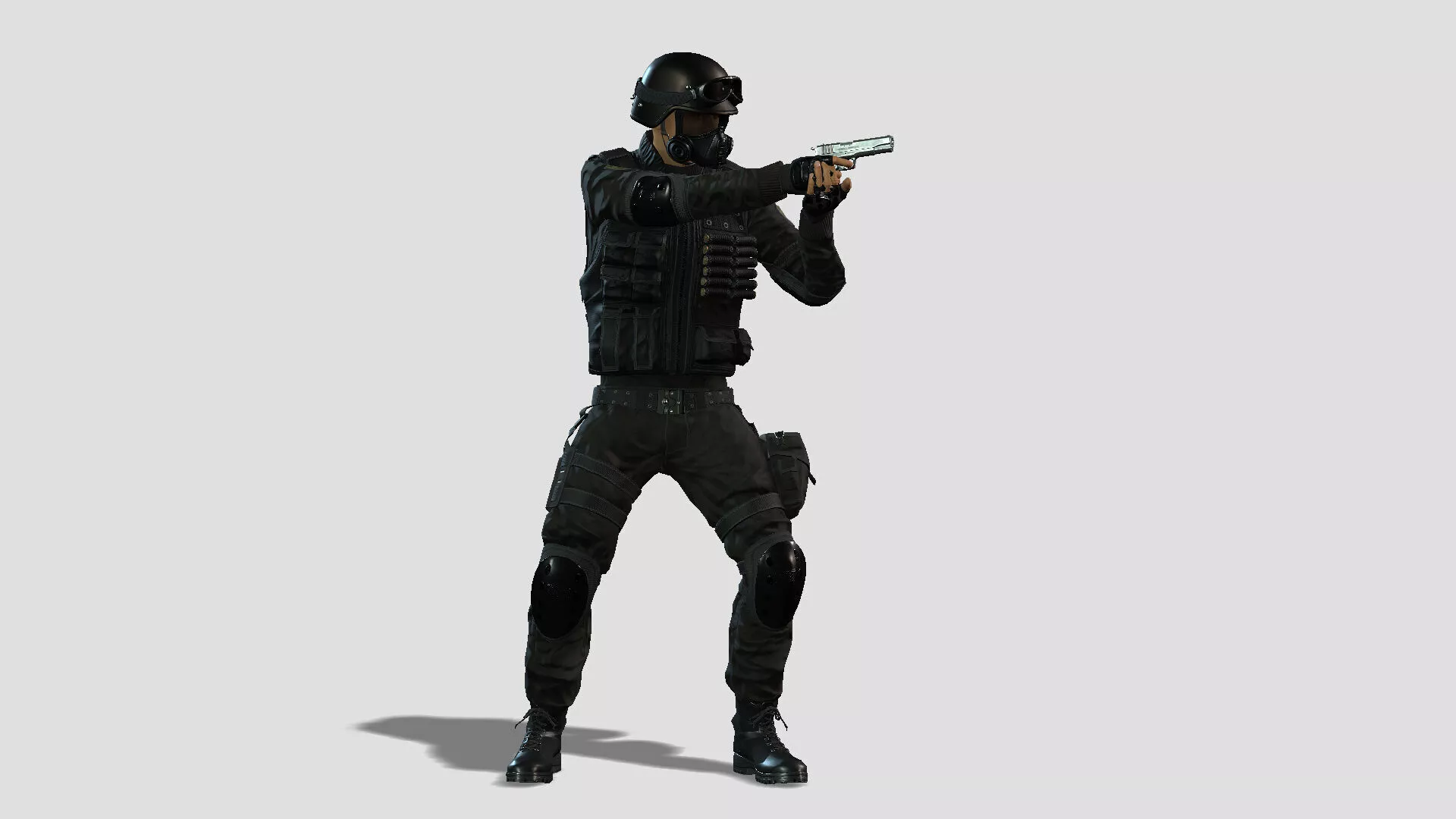 Elite SWAT Commando Character 3D model