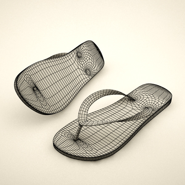 Flip Flops 3D model_1