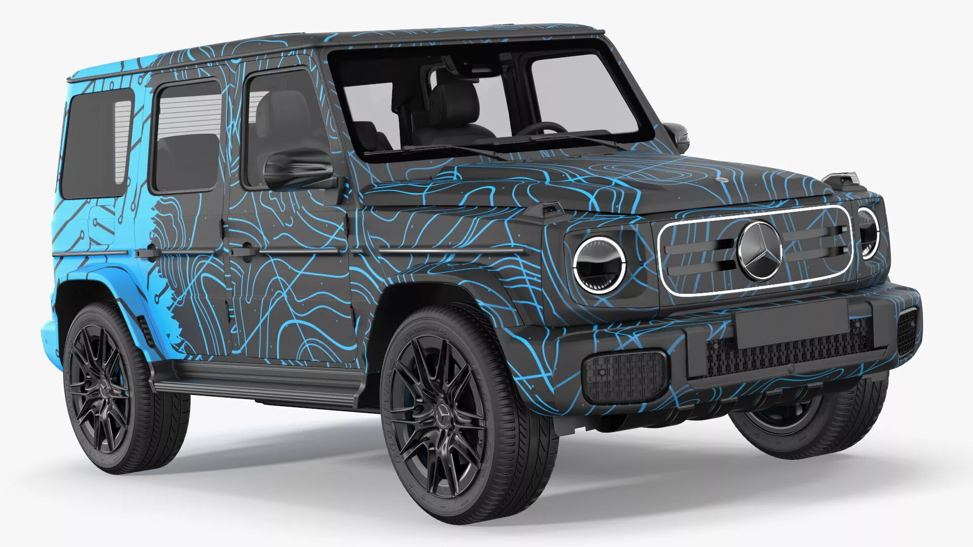 Mercedes-Benz G580 with Dynamic Pattern Rigged for Cinema 4D 3D model