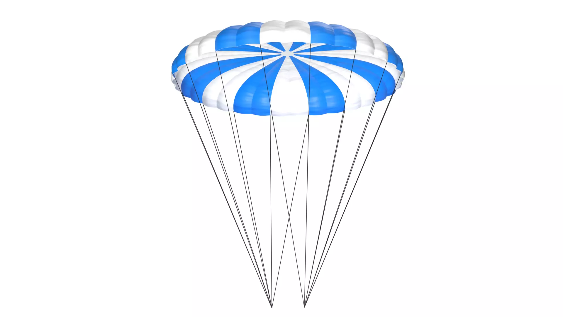 Parachute PBR 1 Low-poly 3D model