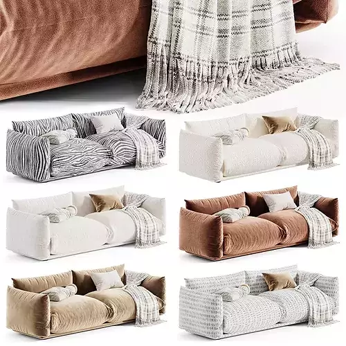 Arflex Marenco Modular Sofa 3D model 6