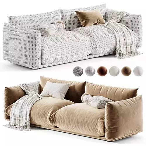 Arflex Marenco Modular Sofa 3D model 5