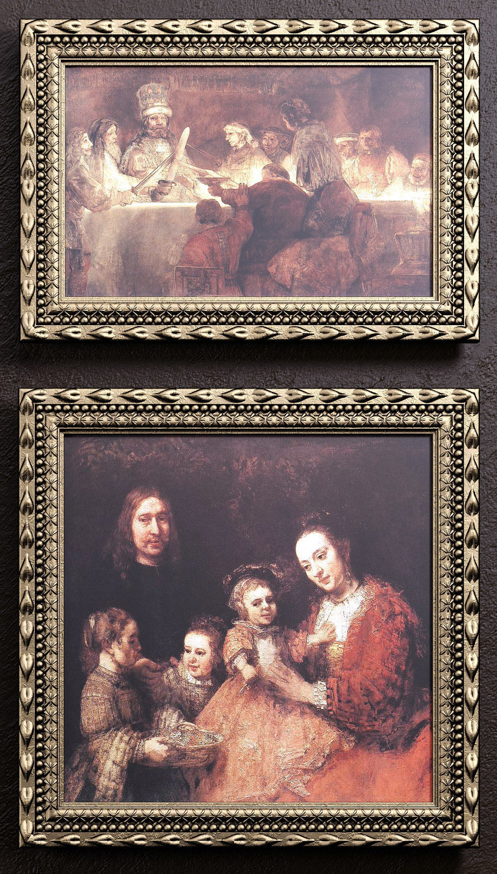 Frames 2 painting adam and eve in woods 3D model_3