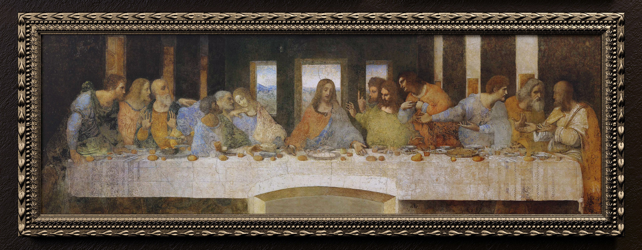 Frames 2 painting adam and eve in woods 3D model_2