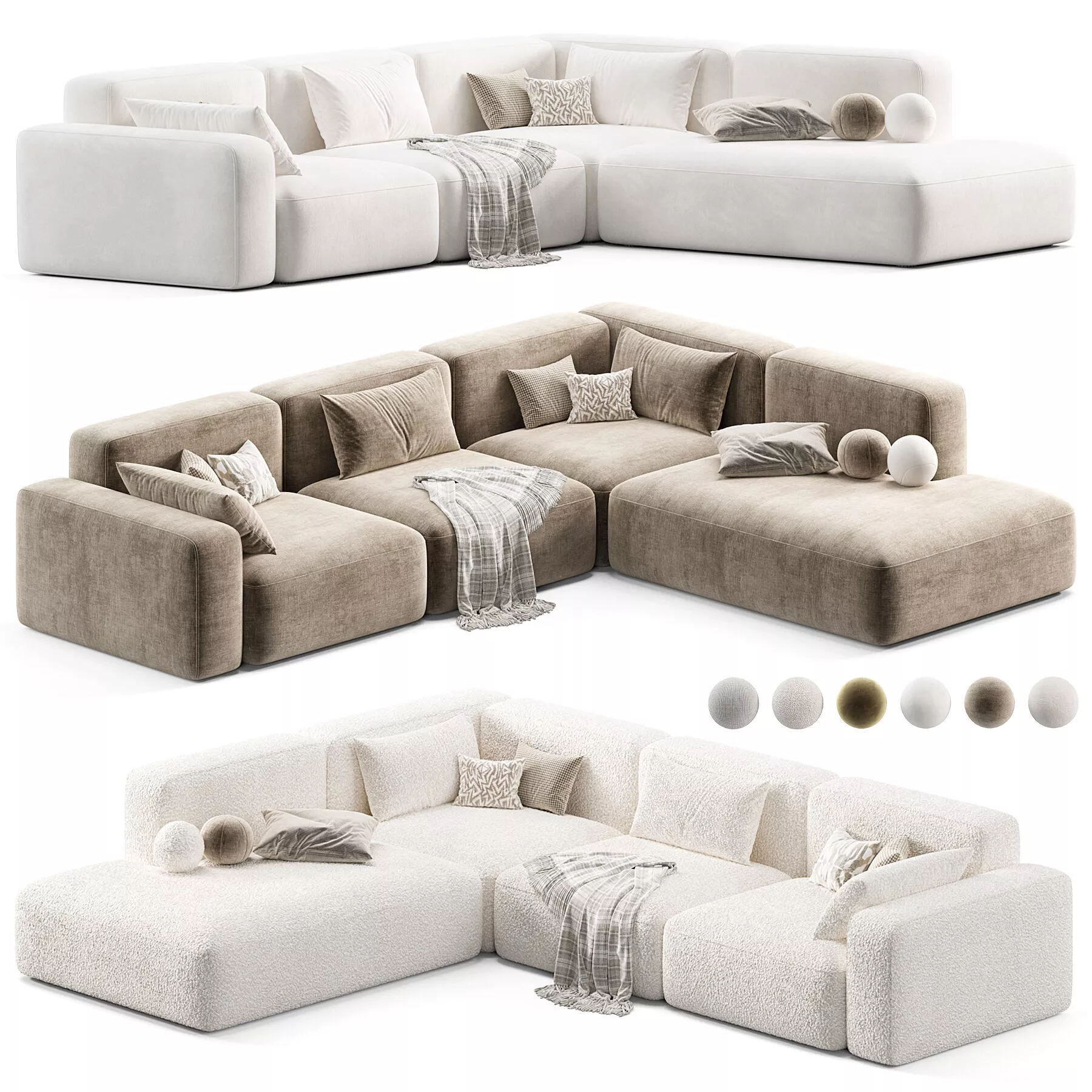 Kermit Modular Sofa by Lavsit 3D model