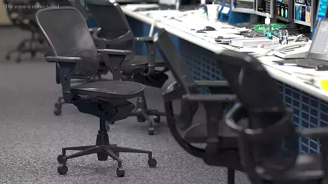 Office Desk Chair 3D model 3