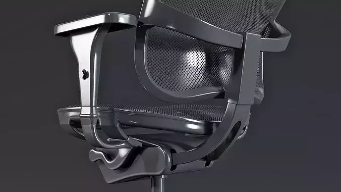 Office Desk Chair 3D model 4