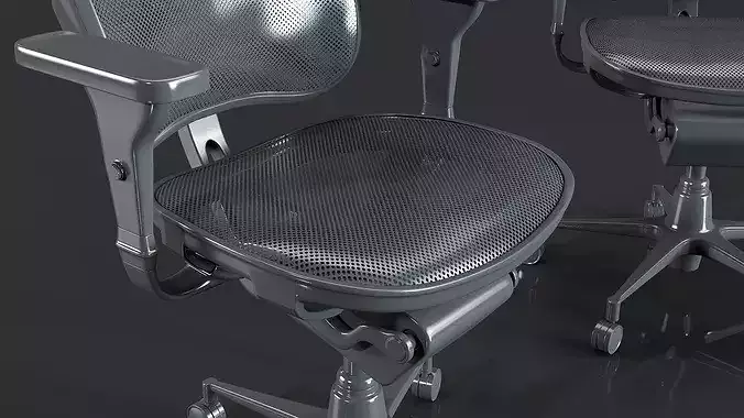 Office Desk Chair 3D model 5