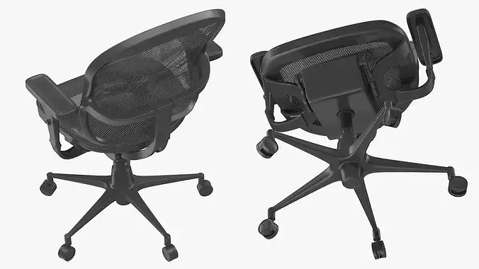 Office Desk Chair 3D model 7