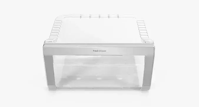 Refrigerator Glass Bin 3D model 4