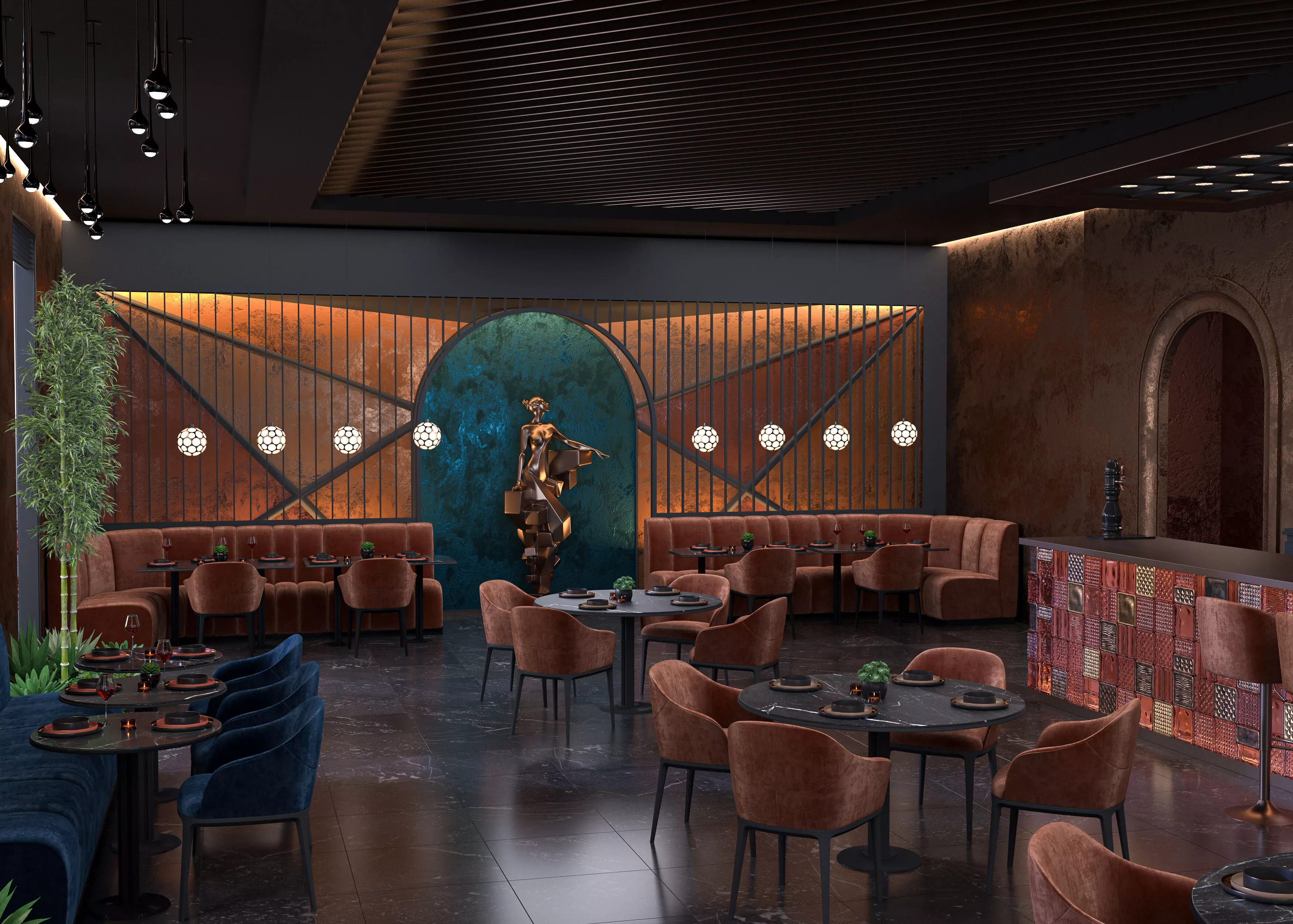 Restaurant Cafe Bar Pub Coffee RENDER READY 3D model