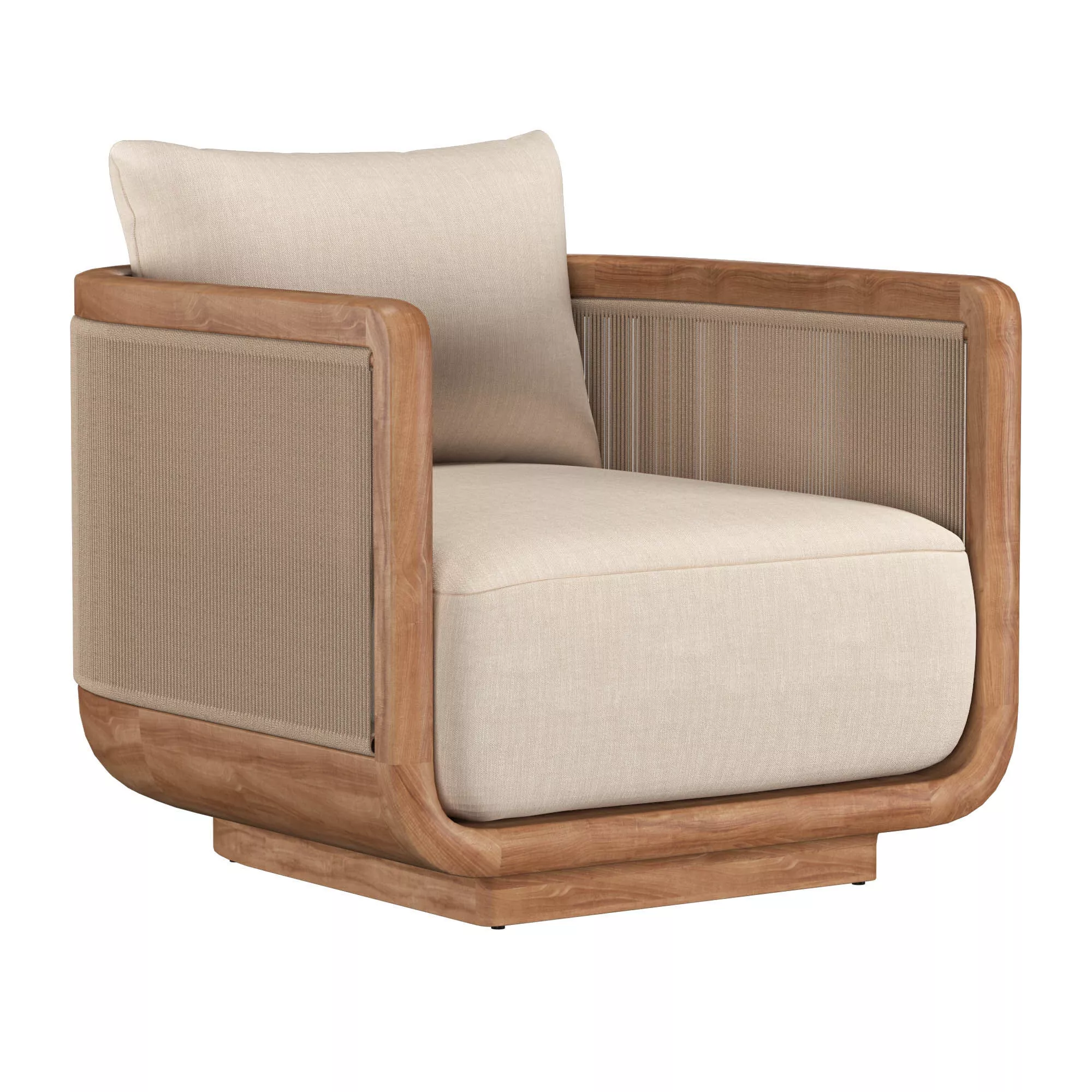 Brera Teak Lounge Chair 3D model