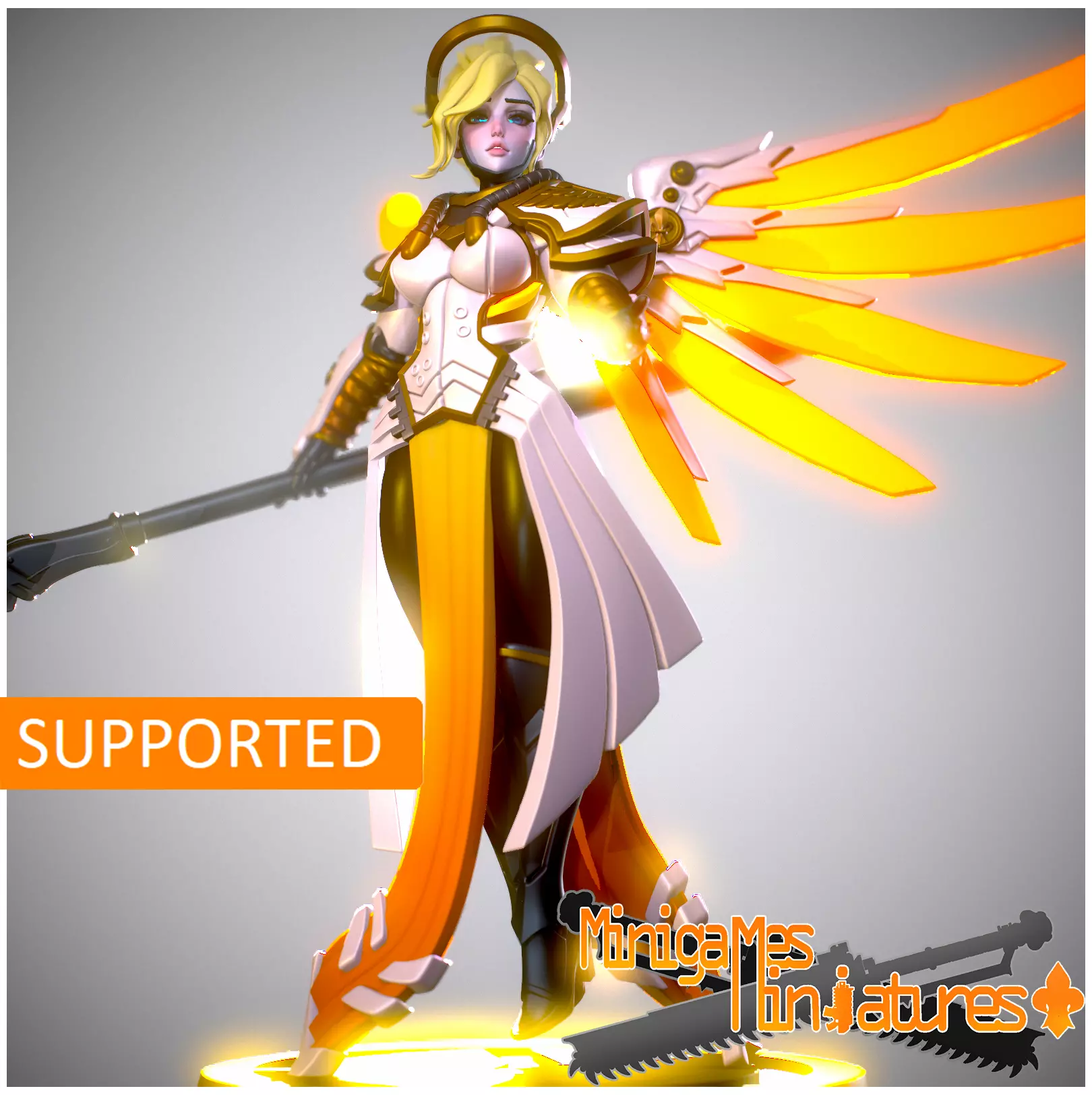 Mercy nun anime figurine 3D print model