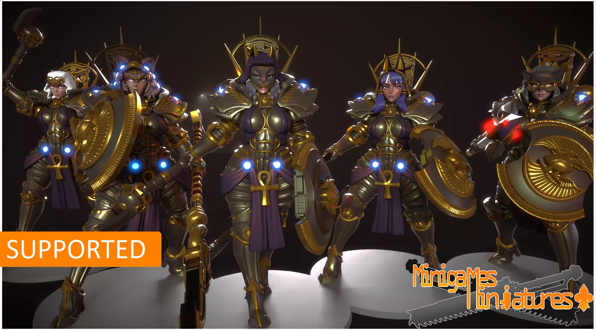 Bastet Sacresants anime figurines 3D print model