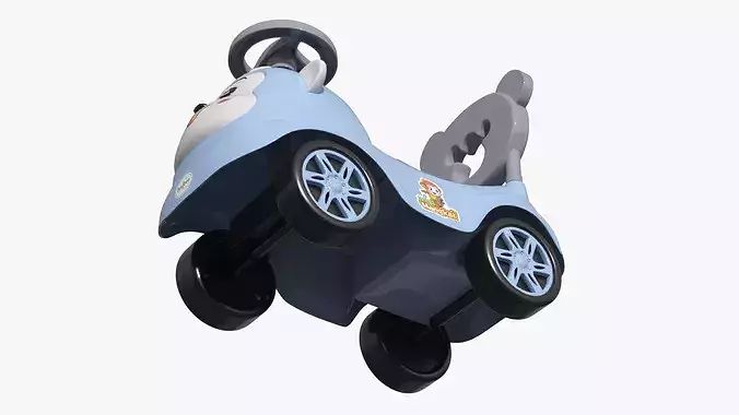 Baybee Baby Hangkai Push Ride On Car 3D model 7