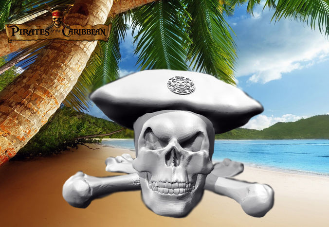 Pirate Skull 3D print model