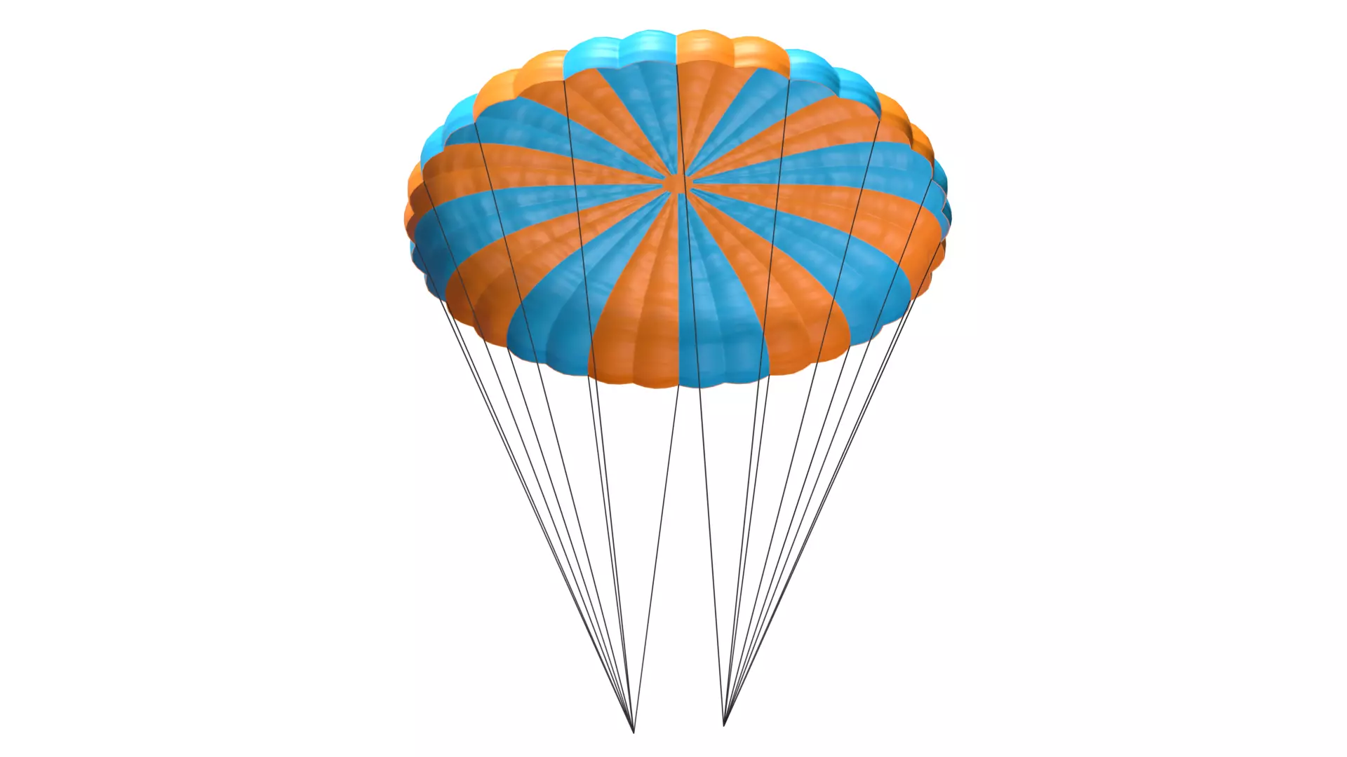 Parachute PBR 2 Low-poly 3D model
