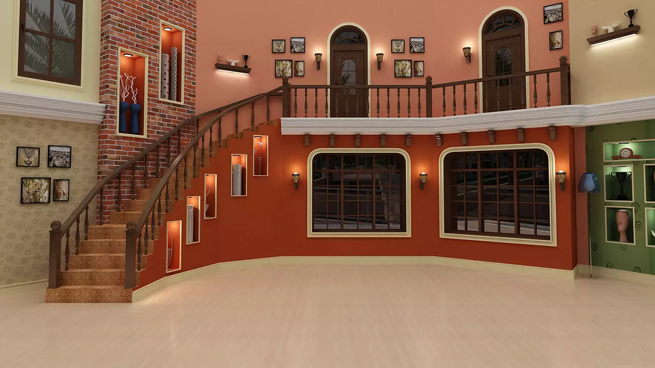 Comedy nights with Kapil set design in 3d 3D model_0