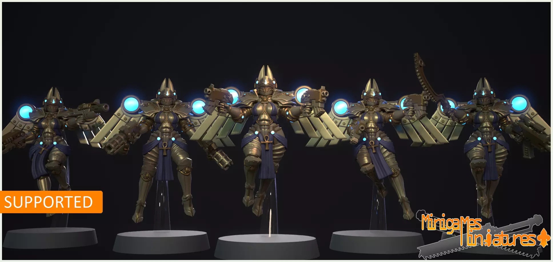 Bastet seraphim anime figurines 3D print model