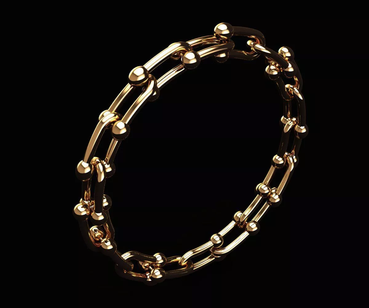 Infinity Chain Ring 2gm 3D print model