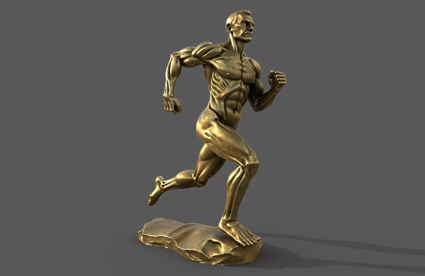 running man statue 3D model 3D model