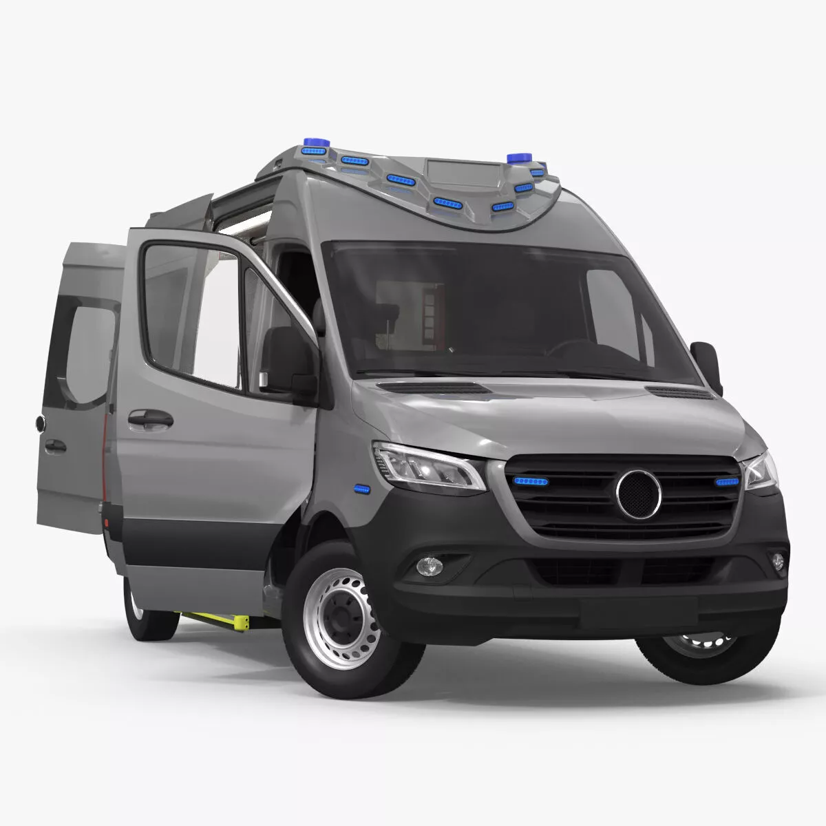 Paramedic Ambulance Vehicle Rigged 3D model